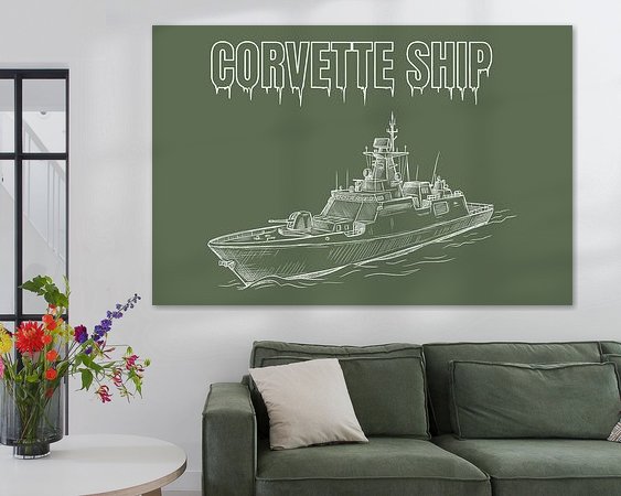 Example of the artwork in a room