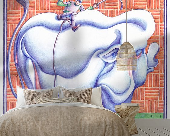 Example of the artwork in a room