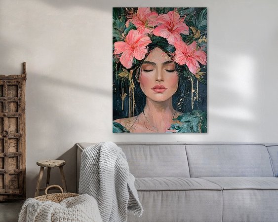 Example of the artwork in a room