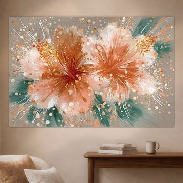 An explosion of peach-coloured flowers