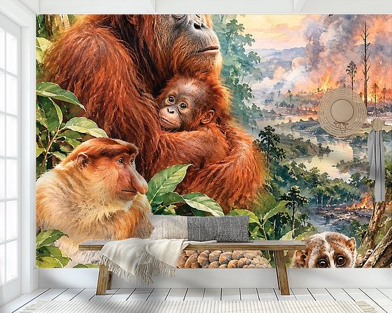 Example of the artwork in a room