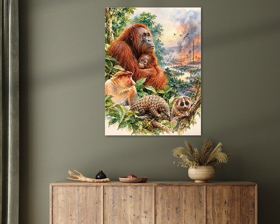 Example of the artwork in a room