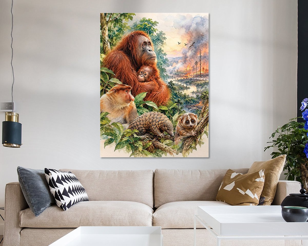 Example of the artwork in a room