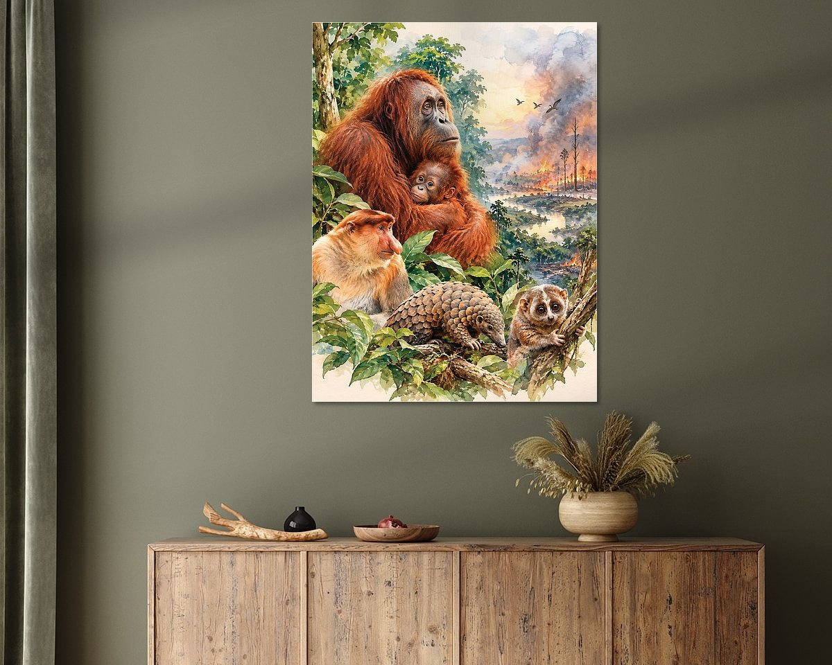Example of the artwork in a room