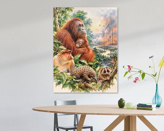 Example of the artwork in a room