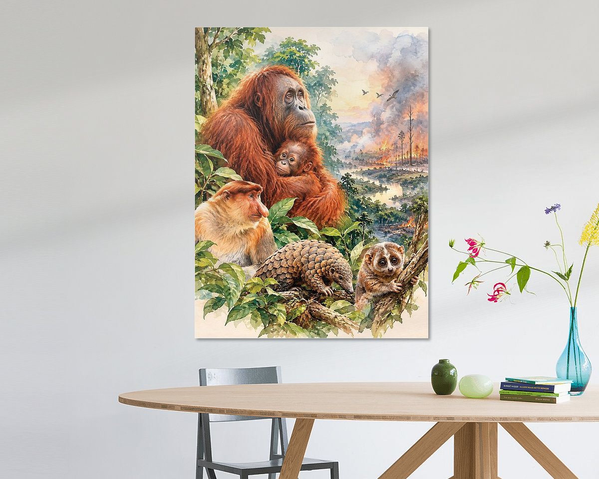 Example of the artwork in a room
