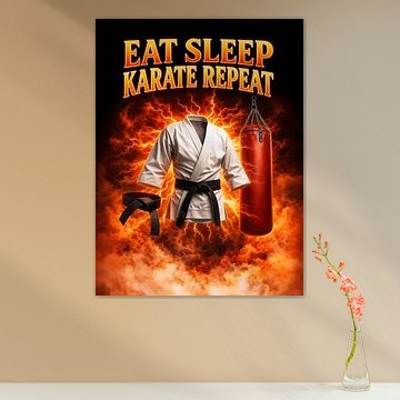 Grafikkunst zum Thema „Bootleg Karate“ aus den 90ern