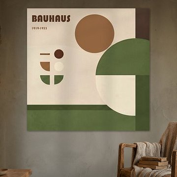 Bauhaus Geometric Style Poster