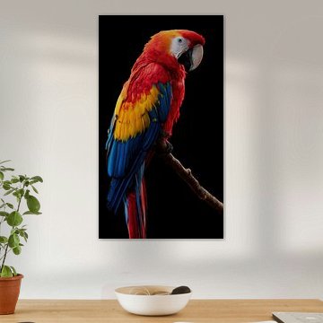Colourful parrot portrait by TheXclusive Art