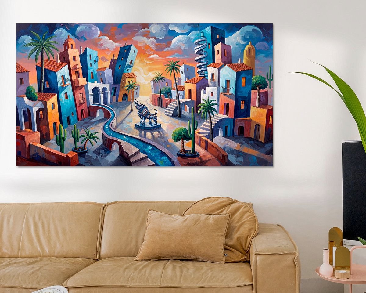 Example of the artwork in a room