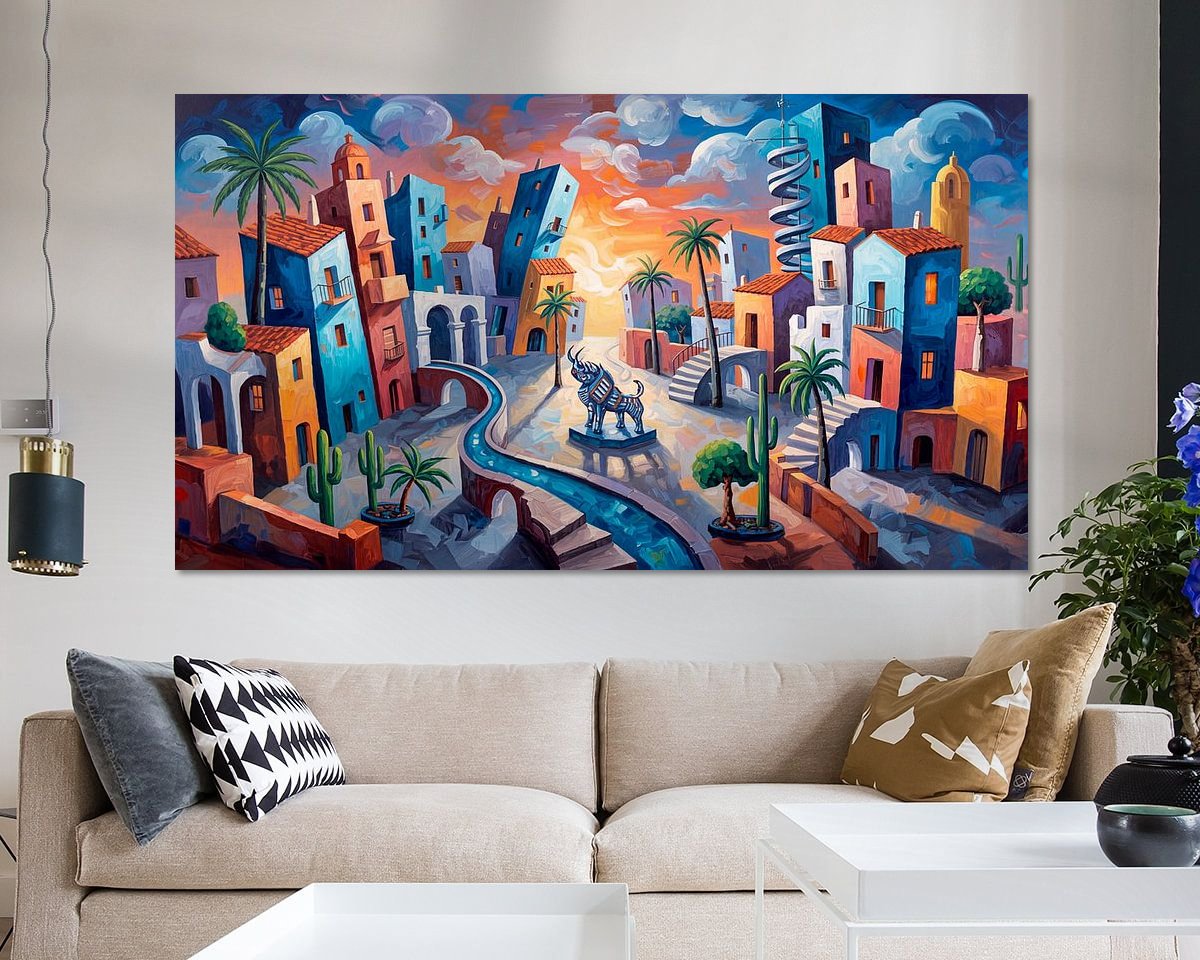 Example of the artwork in a room