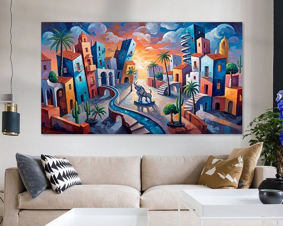 Example of the artwork in a room