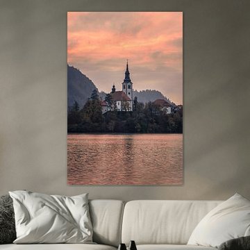 Bled in Warm Morning Light | Vertical