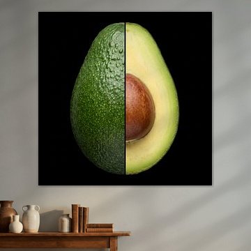 Avocado — ganz und aufgeschnitten von Beeld Creaties Ed Steenhoek | Fotografie und künstliche Bilder