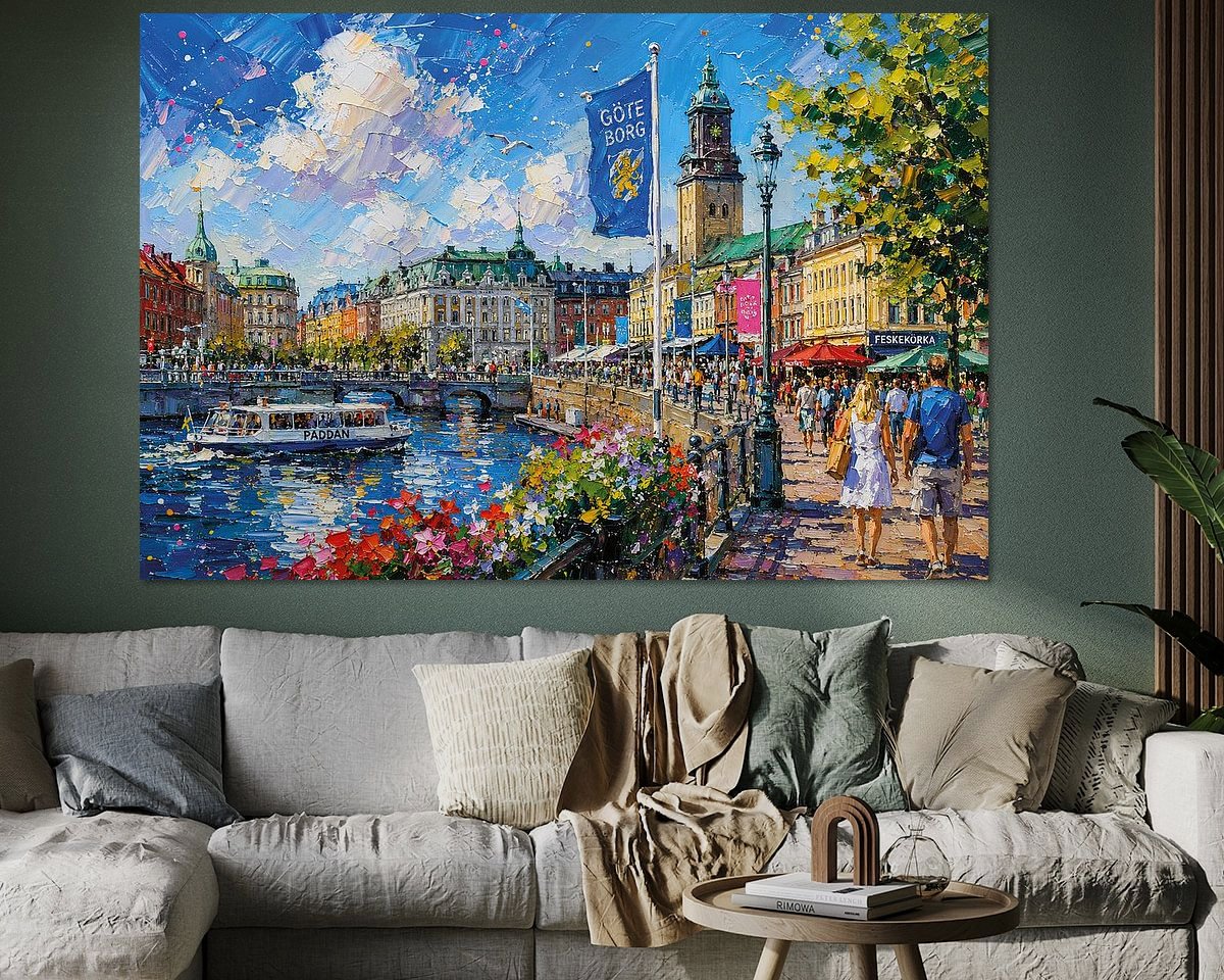 Example of the artwork in a room