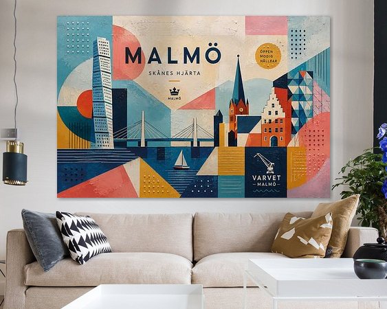Example of the artwork in a room