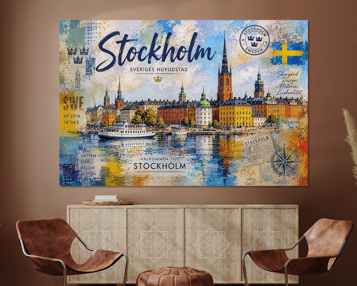 Example of the artwork in a room