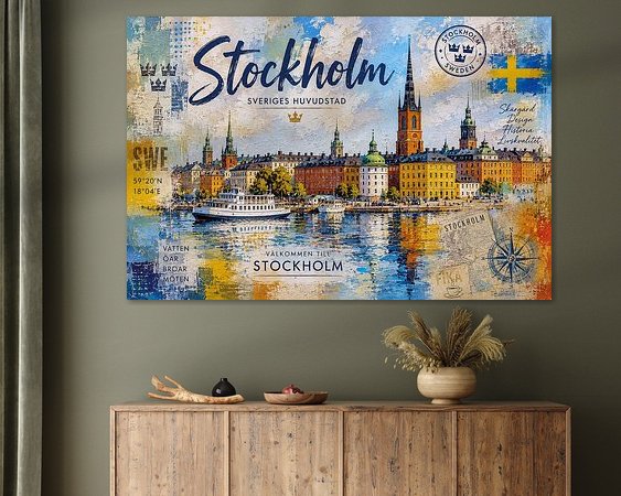 Example of the artwork in a room
