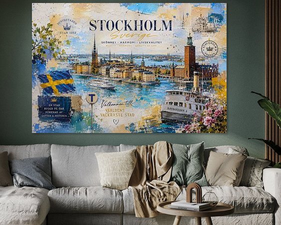 Example of the artwork in a room
