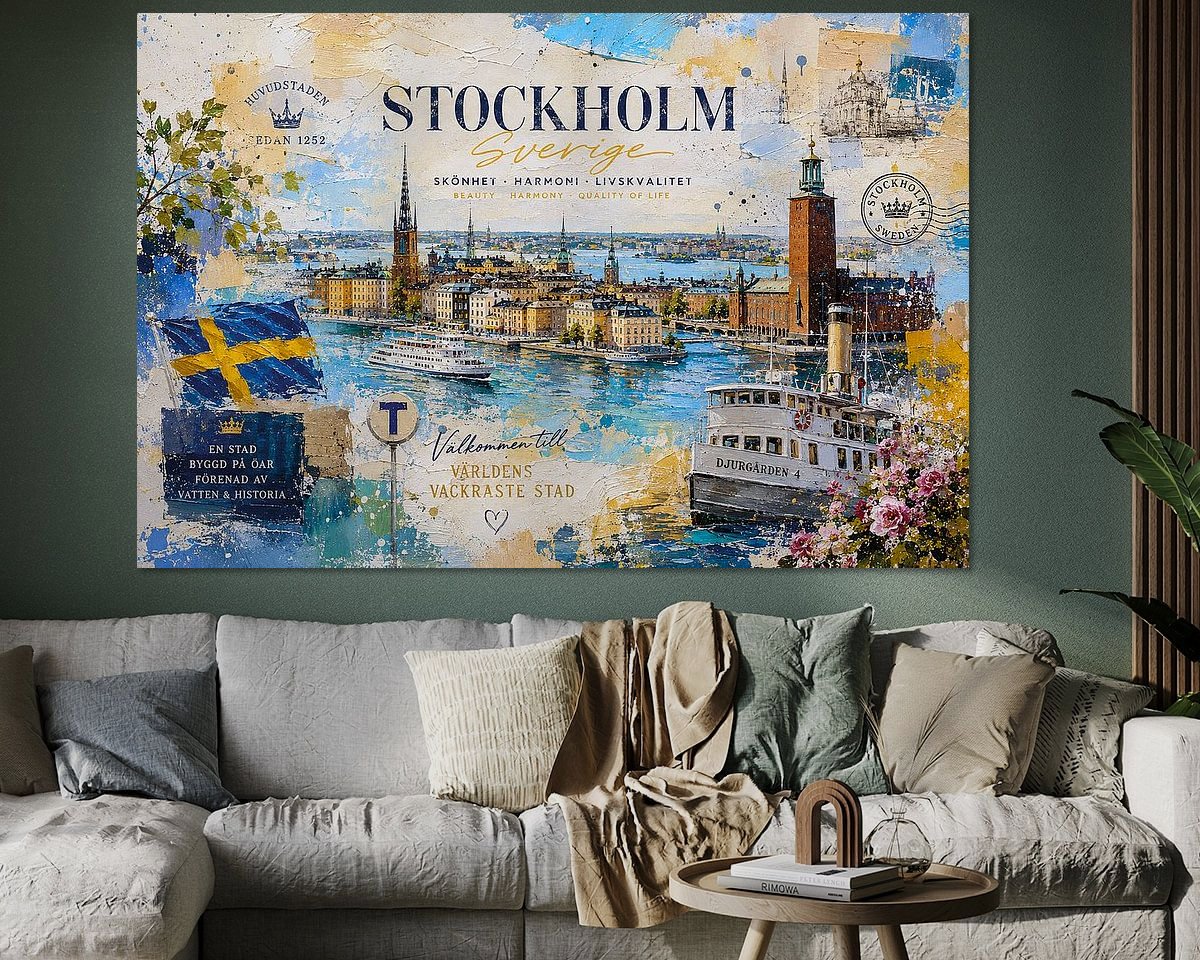 Example of the artwork in a room
