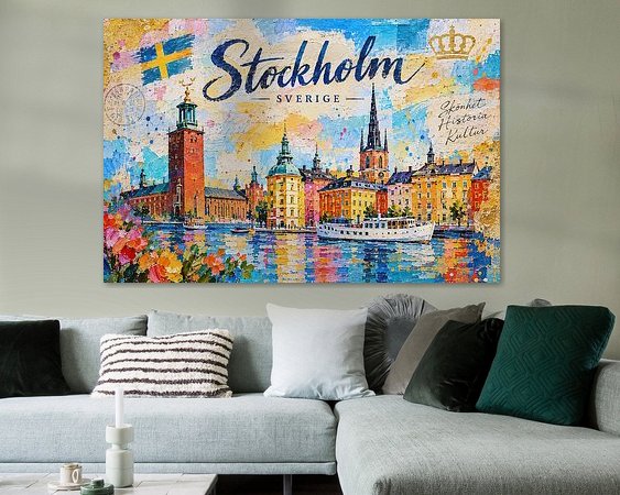 Example of the artwork in a room