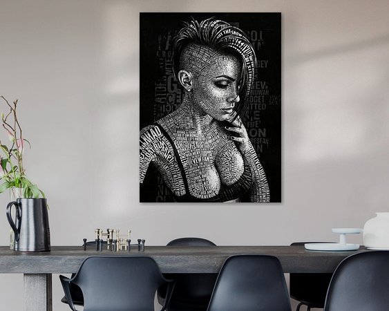 Example of the artwork in a room