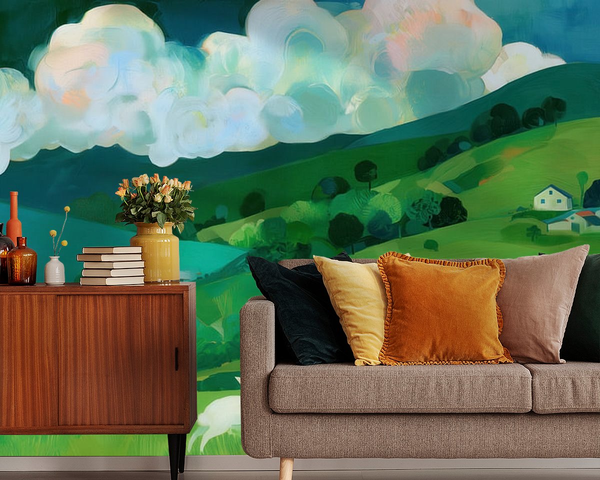 Example of the artwork in a room