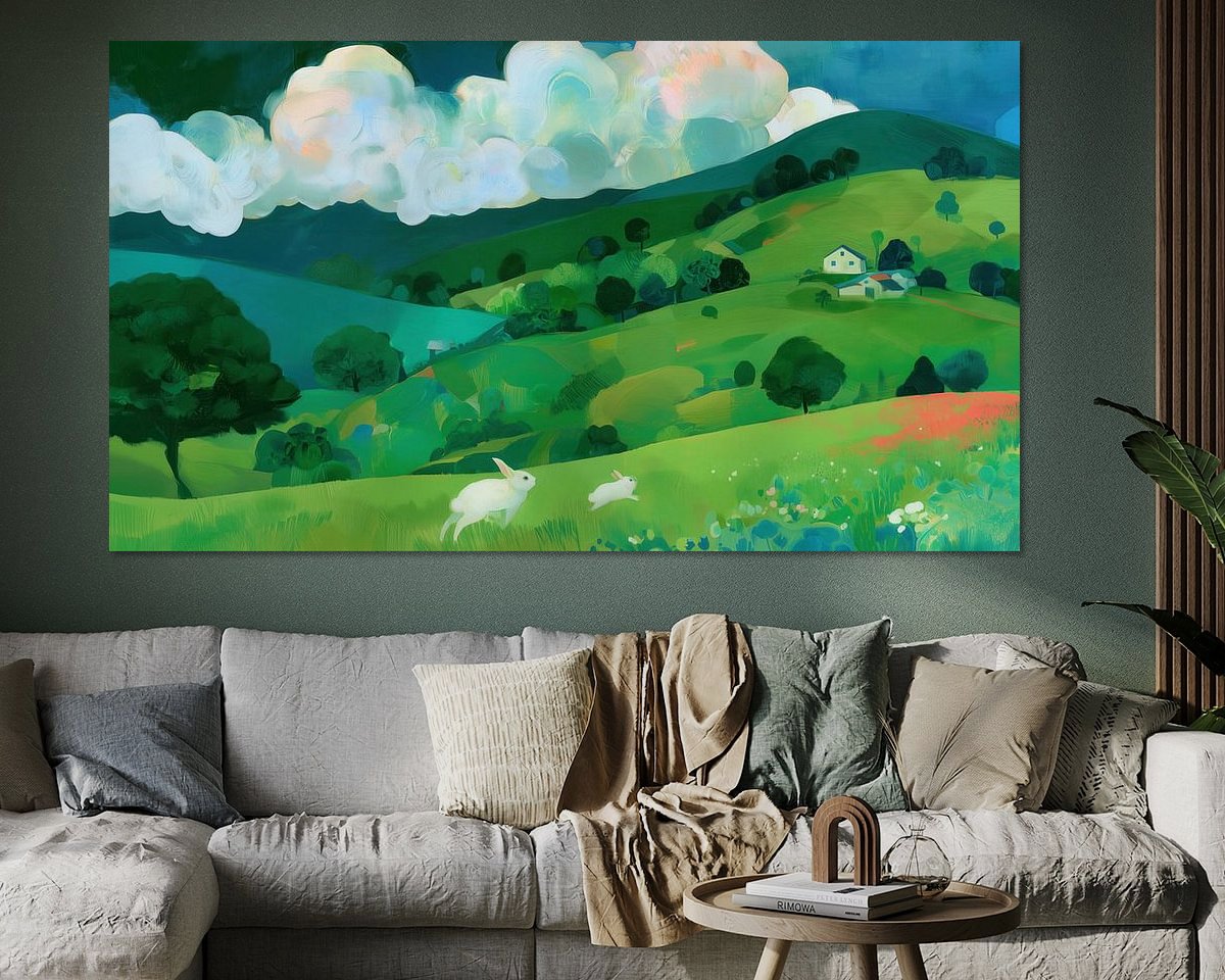 Example of the artwork in a room