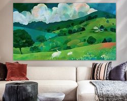 Example of the artwork in a room