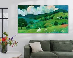 Example of the artwork in a room