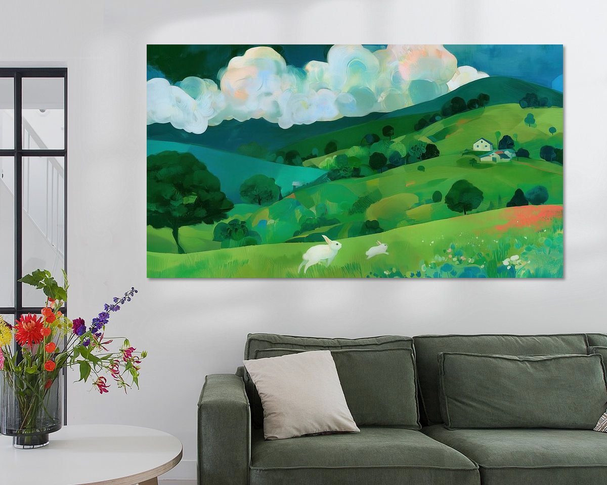 Example of the artwork in a room