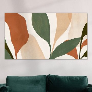 Organic flowers in pastel colours – a panoramic view by TheXclusive Art