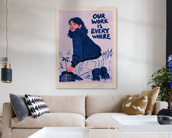 Example of the artwork in a room