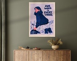 Example of the artwork in a room