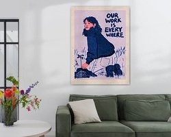 Example of the artwork in a room