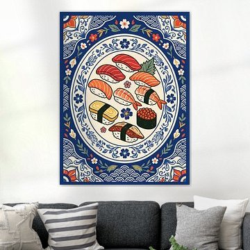 L'harmonie des sushis japonais sur my pixel art