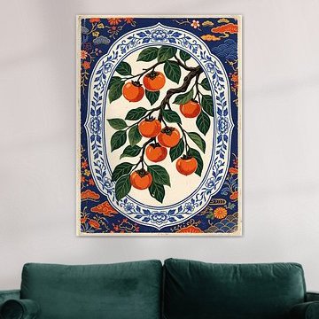 Autumn Persimmon Harmony by my pixel art