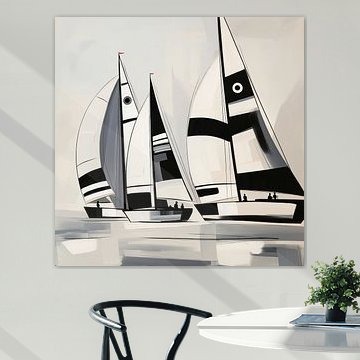 Monochromes Segelabenteuer