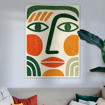 Abstrakter Gesichtsausdruck