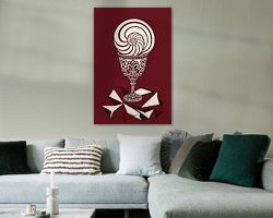Example of the artwork in a room