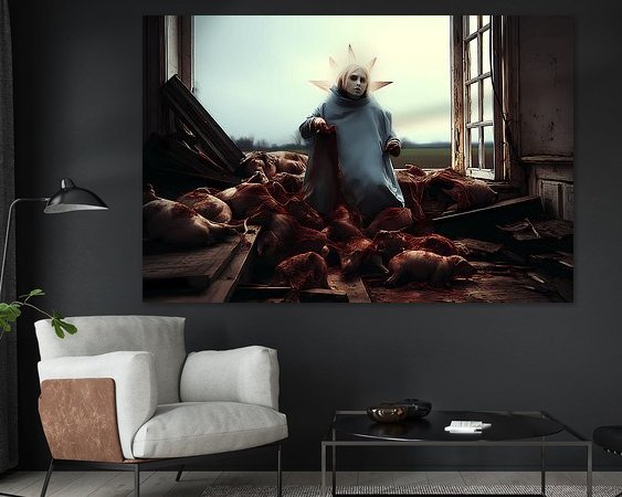 Example of the artwork in a room