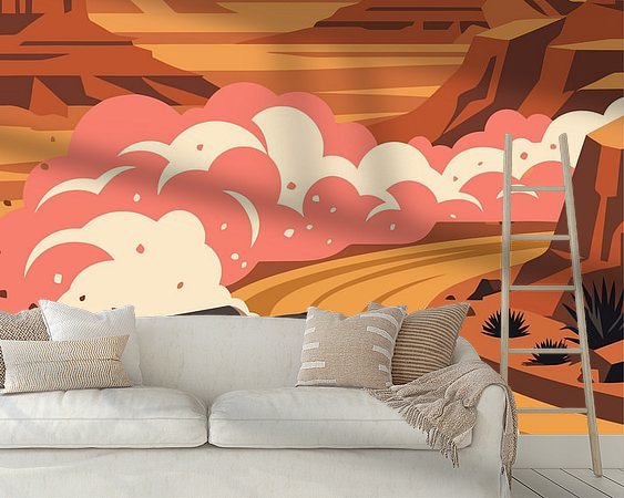 Example of the artwork in a room
