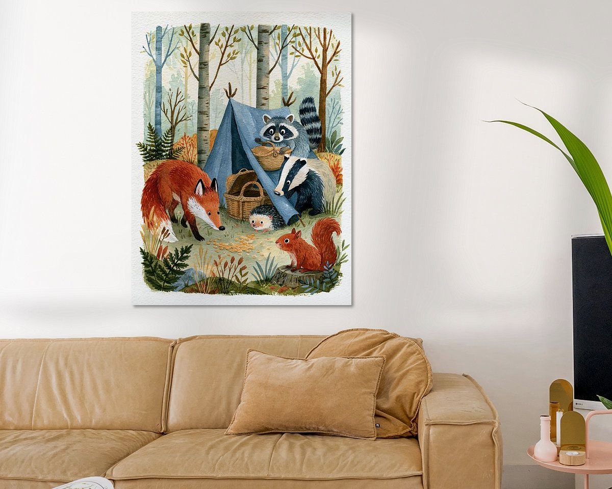 Example of the artwork in a room