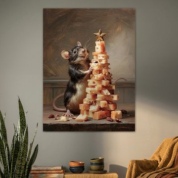 The Christmas Cheese Tree by But First Framing