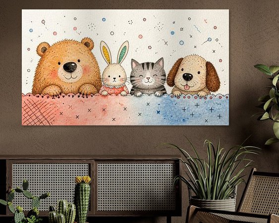 Example of the artwork in a room