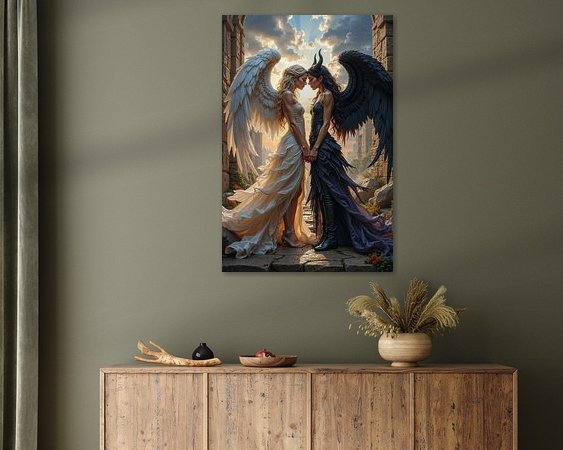 Example of the artwork in a room