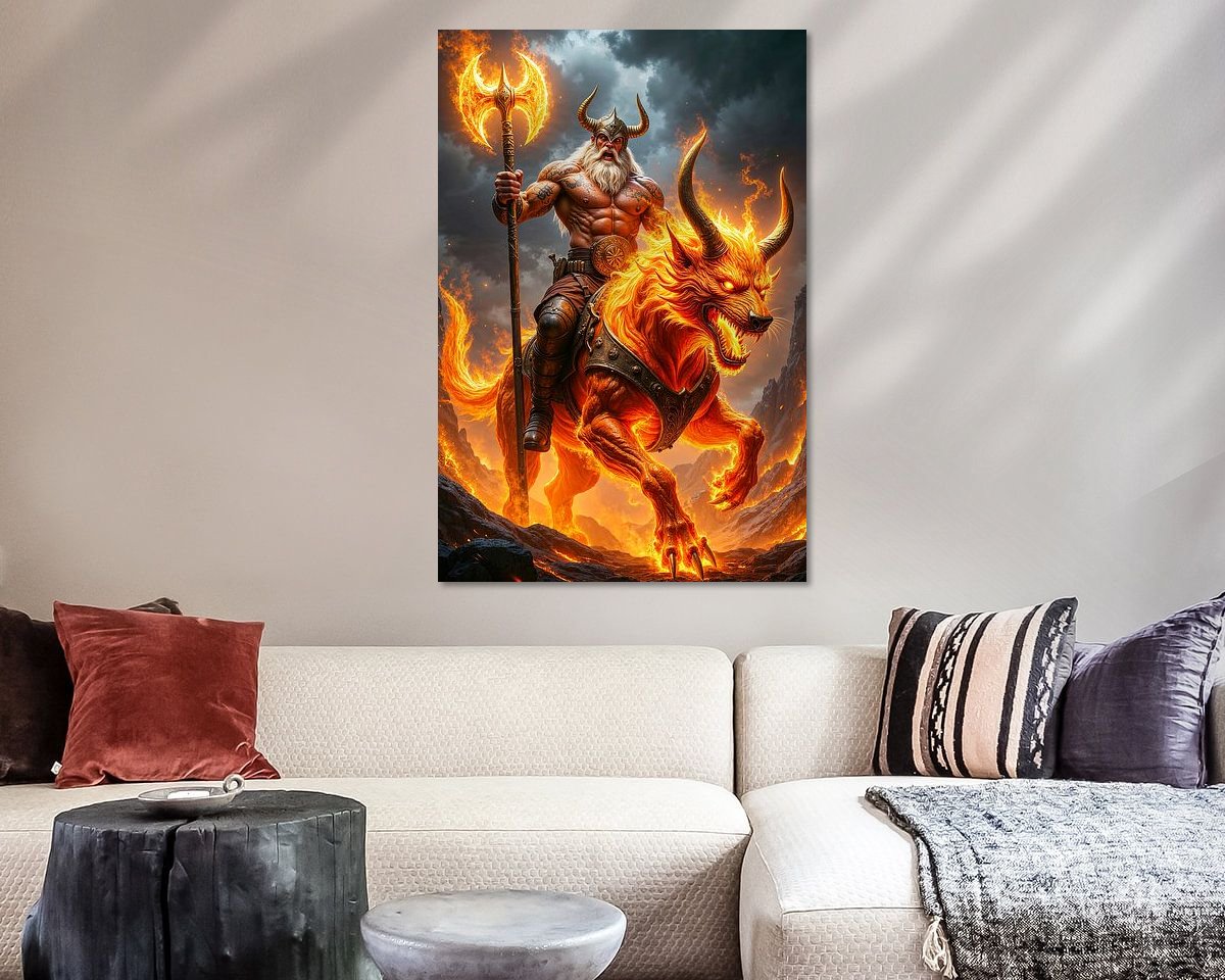 Example of the artwork in a room
