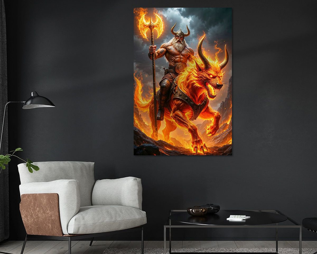 Example of the artwork in a room