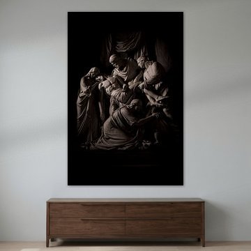 Christus in Trauer – Klassische religiöse Skulptur von Femke Ketelaar