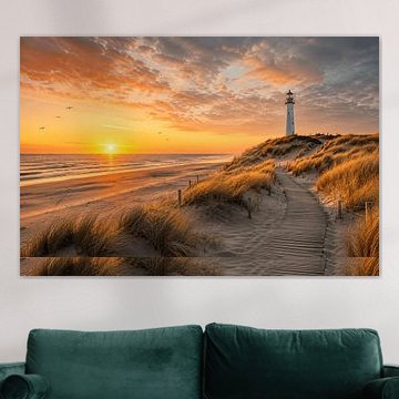 Goldene Dünen bei Sonnenuntergang von MNS Designs